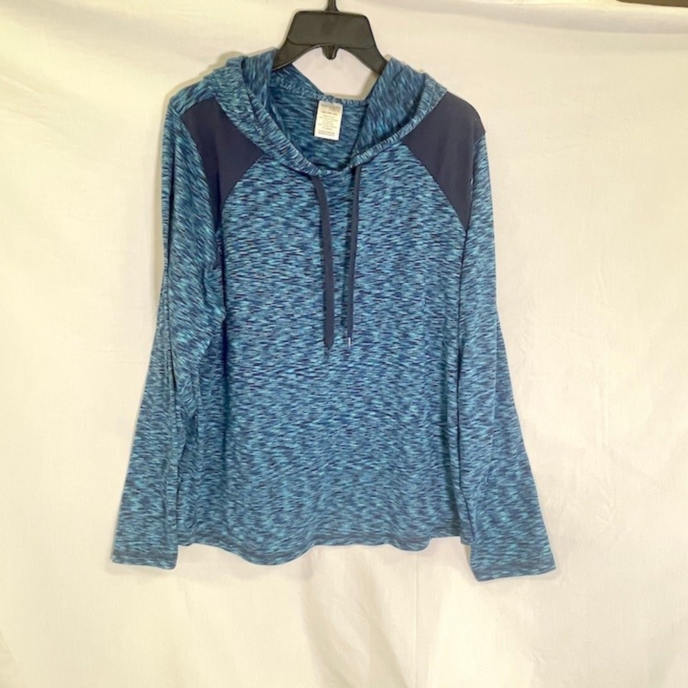 Danskin NOW Blue Super Soft Stretch Pullover Women's Hoodie 2X